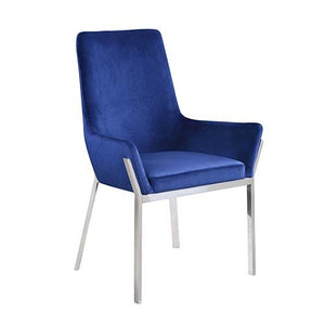 Glenwood Blue Velvet Dining Chair S/2