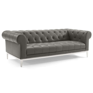 Boston Leather Chesterfield Sofa