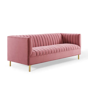 Aja Tufted Velvet Sofa