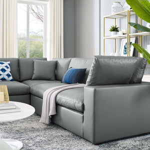 Russell Vegan Leather 5-piece Sectional