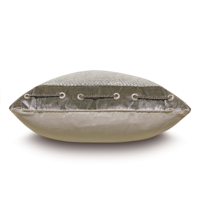 Gardner 20" Pillow/ Faux Snakeskin