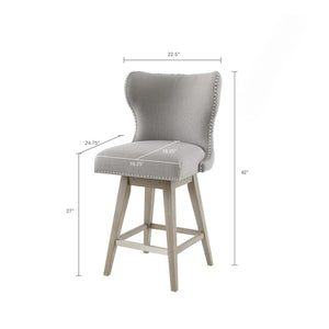 Holly Tufted Back Swivel Counter Stool