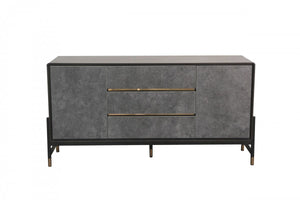 Troy Walnut and Gold 25" Buffet