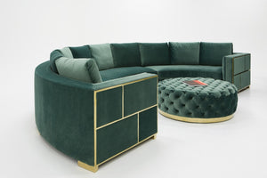 Cane Curved Sectional