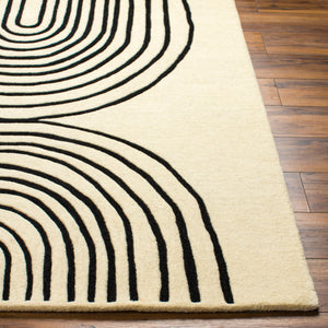 Isabell Black and Ivory Rug
