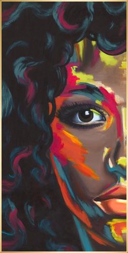 Vibrant Portrait 24&quot; x 48&quot; Framed Artwork