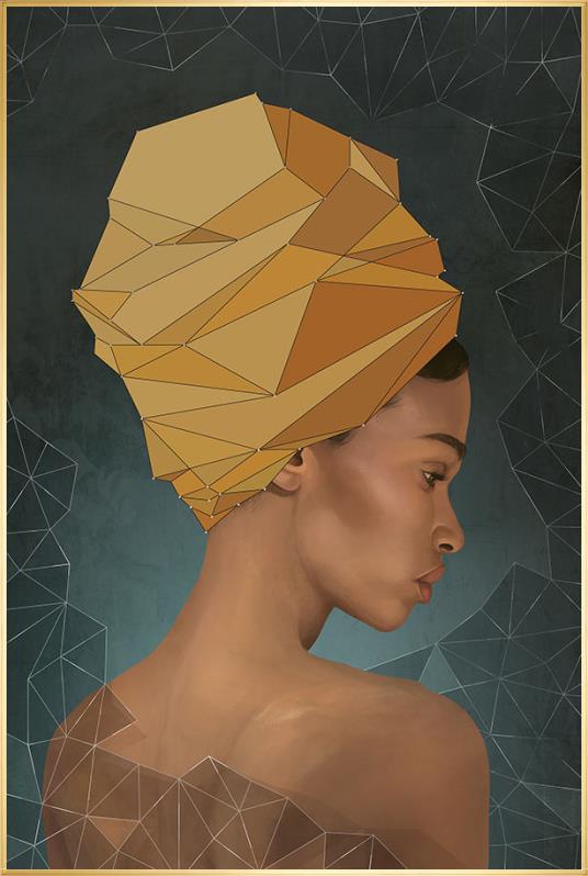 Pinned Together 45&quot; x 30&quot; Framed Artwork