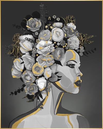 Gold Mecha I Framed Art