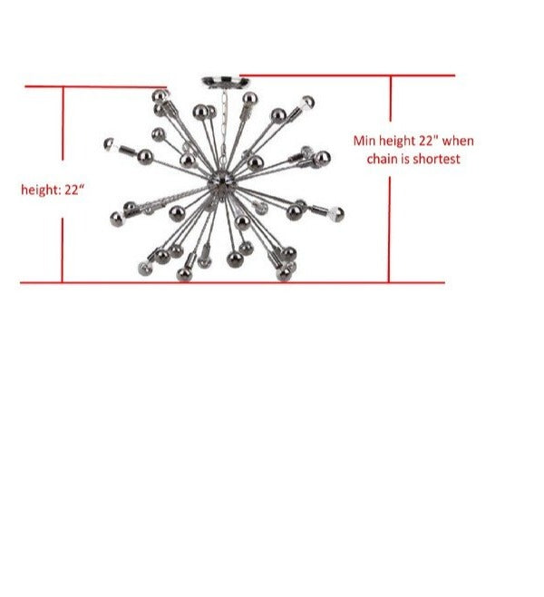 Sticky Chrome Chandelier