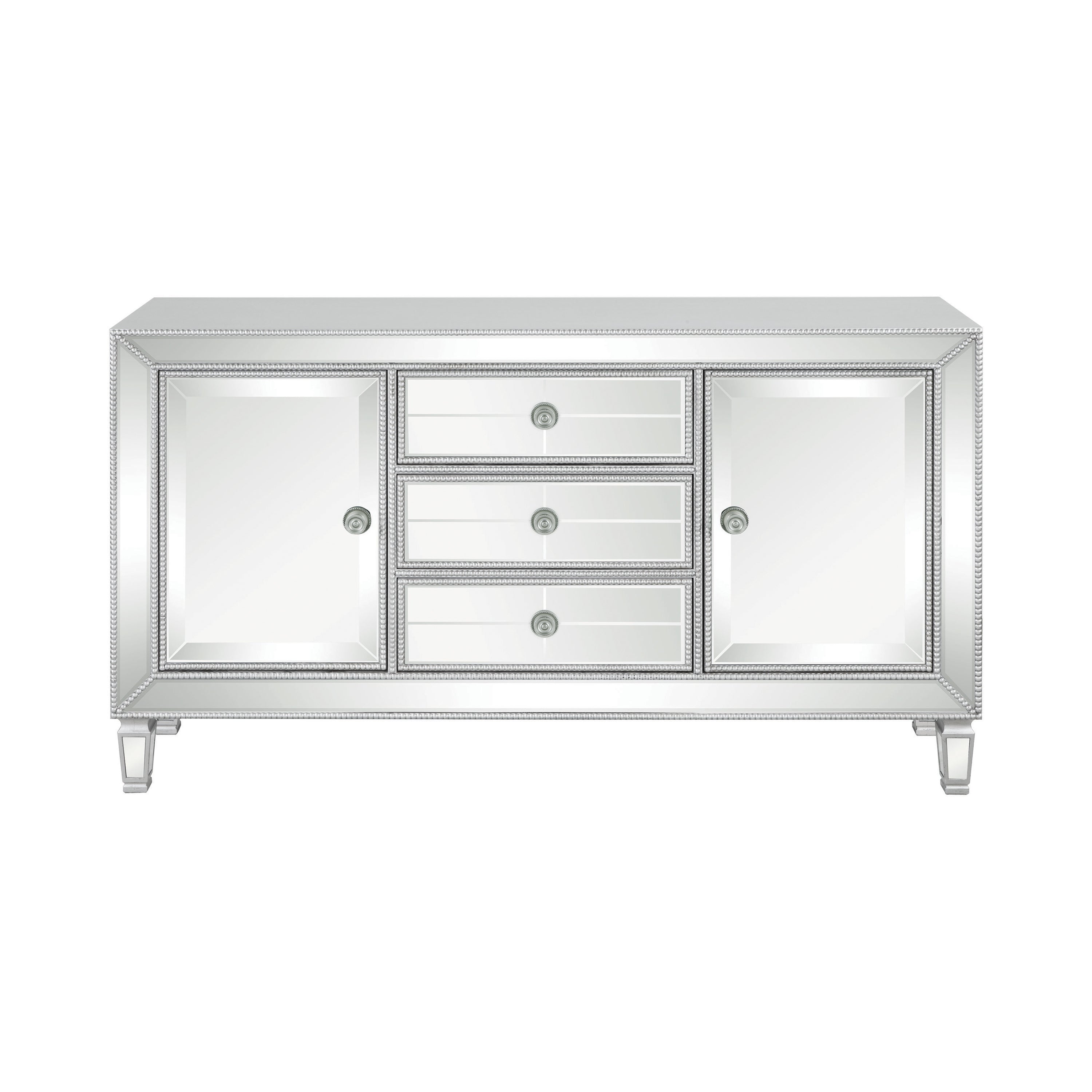 Lordess Mirrored Accent Cabinet