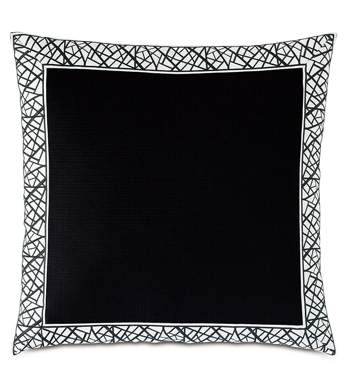 Lovelock 24" Pillow/ Black
