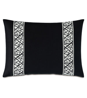 Lovelock 16x22 Lumbar Pillow/ Black