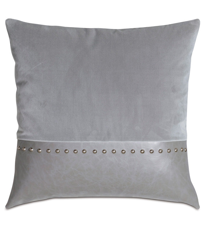 Wiler 22&quot; Pillow/ Gray