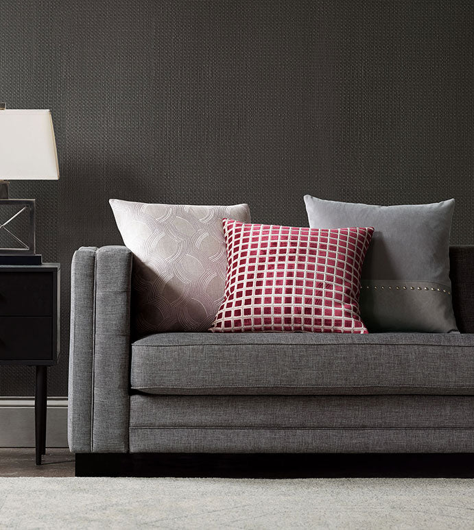 Wiler 22&quot; Pillow/ Gray