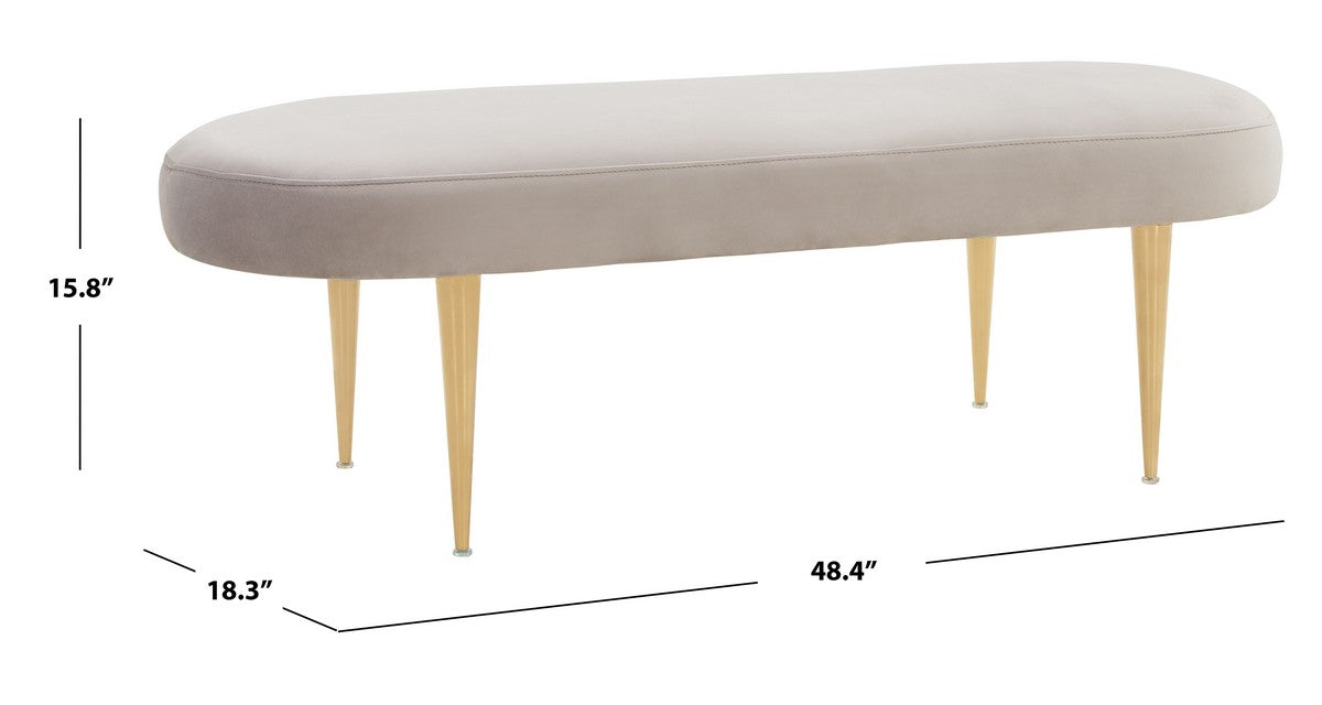 Evalyn Velvet Bench