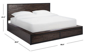 York King Storage Platform Bed