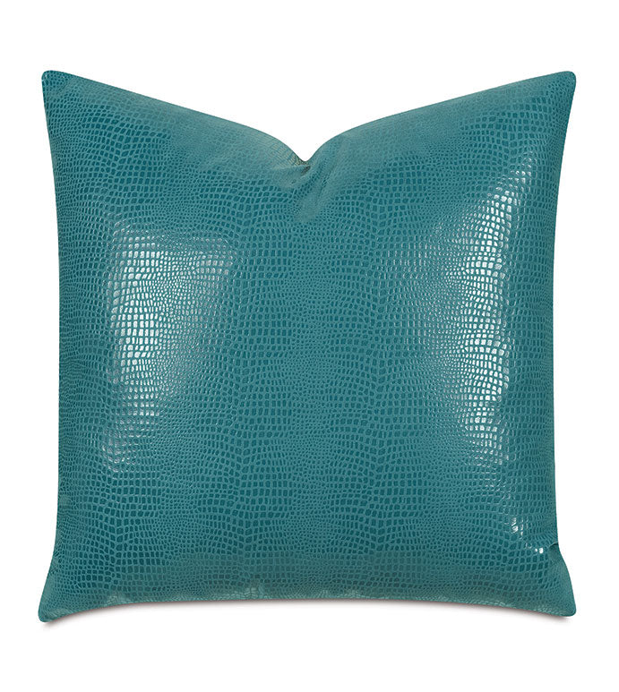 Nette 22&quot; Pillow/ Teal