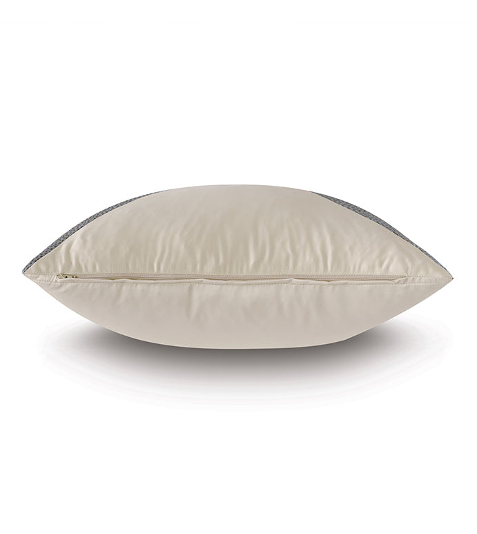 Glenbrook 20&quot; Pillow/ Ivory and Silver