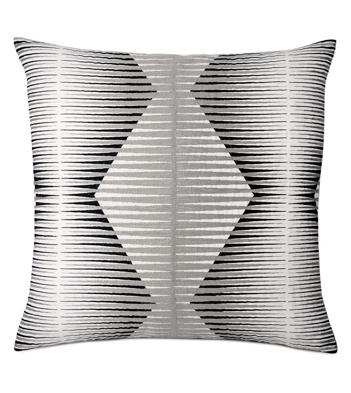 Mina 24&quot; Pillow/ Grey