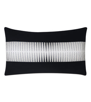 Armina 13x22 Lumbar Pillow/ Black