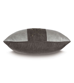 Bennett 22" Pillow/ Grey and Taupe